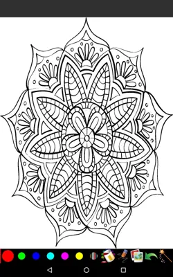 Mandala Coloring Pages android App screenshot 2